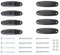 MENABO Adaptateur Barres de Toit Acier pour Porte-Skis Iceberg