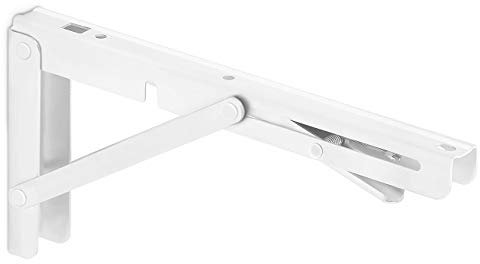 1 paire Consoles murales rabattables blanc (250 x 121 mm) Consoles rabattables charge max. 150 kg de SOTECH