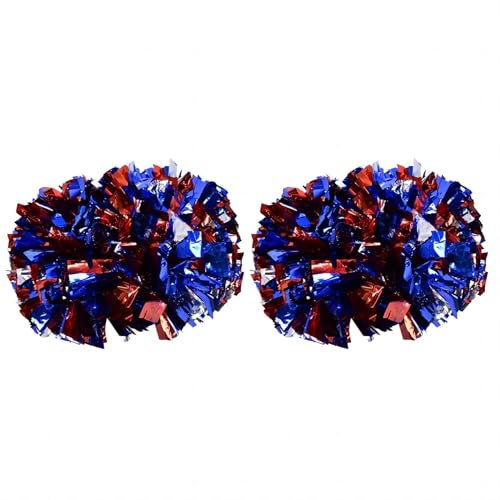 VIFER Pom Poms Cheerleader, 1 Paar, Cheerleading Pompons, Aerobic, Pompoms, Blumenkugeln, Pom Girl für Kinder, Frauen, Tanz, Sportspiele