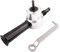 Grignoteuse de perceuse électrique Kit de coupe de grignoteuse en métal réglable à 360 degrés, accessoire de perceuse pour coupe en acier cuivre et aluminium