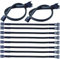 VISSQH 10pcs 4 Pin PWM Fan Hub Cable Extensor Ventilador PC PWM Cables de Ventilador Cable de Alimentación de Ventilador Macho a Hembra Compatible con Ventilador de 4 Pin 3 Pin（27CM）