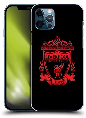 Head Case Designs Offizielle Zugelassen Liverpool Football Club Schwarz 1 Crest 2 Harte Rueckseiten Handyhülle Hülle Huelle kompatibel mit Apple iPhone 12 / iPhone 12 Pro