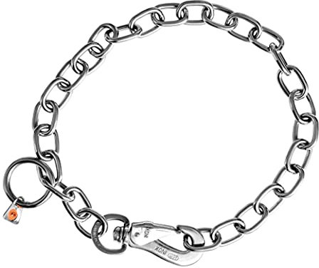 Sprenger Hundehalskette mit Sprenger Haken aus Edelstahl rostfrei 4 mm I Größe individuell einstellbar I Halskette (64 cm)