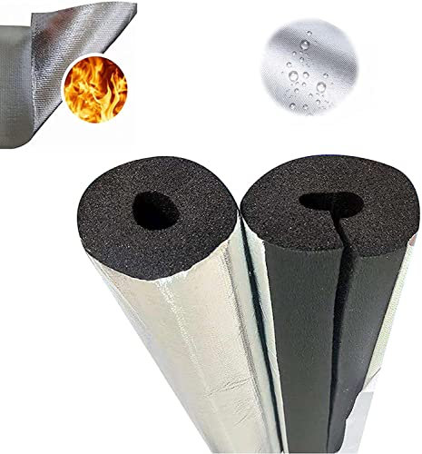 ZCBHSD 95cm Tuyau D' Isolation en Papier D'aluminium, Manchon De Tuyau D' Eau PPR Flexible Noire, Imperméable Et Ignifuge, pour Les Tuyaux D' Eau Froide Et Chaude (Taille : 60mm-20mm)
