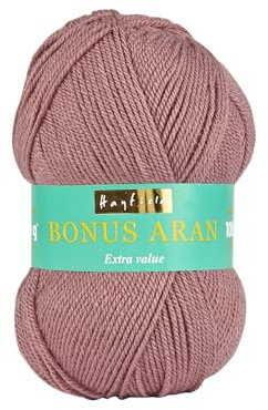 Sirdar Hayfield Bonus Aran Yarn, Mauve (646), 100g