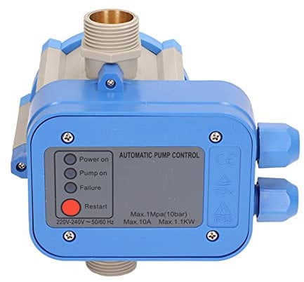 Pasamer Water Pump Pressure Switch, Waterproof Electronic Automatic Water Pump Controller IP65 Protection Smart for Garden 220V-240V (Pasamer4g8xb5fsdz-12)