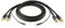 Selected Cable 5m NF- Phonokabel 5m 2-fach geschirmtes OFC Cinchkabel 2x 0,35mm² extra lange Masseleitung Sommer Cable Audiokabel vergoldete RCA Stecker - SC81-K3-BLK-0500