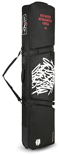 Einzel- / Doppel-Snowboardtasche, wasserdichte, verschleißfeste Schneeskitaschen mit Rädern, hervorragend für Herren-, Damen- und Jugend-Skitaschenreisen, C, 175 cm