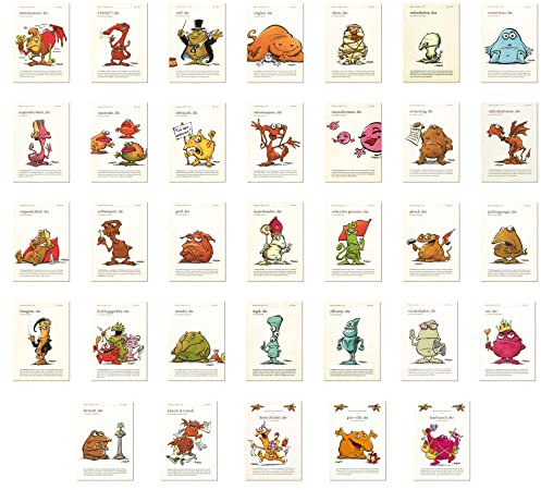 Postkarten A6 +++ MIX SET Nr. 4 von modern times +++ 33 lustige Motive MONSTER DES ALLTAGS +++ © MOSER, Christian