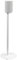 Mountson - Support au Sol Compatible avec Sonos Era 100 (Lot de 2, Blanc)