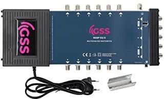 [ Test SEHR GUT *] GSS 5/12 Multischalter für Quattro & Quad LNB (4fach) geeignet, Multiswitch für 1 Satelliten & 12 Teilnehmer (TV, Sat Receiver), Matrix Satellit Verteiler, HD 4K, für Schüssel
