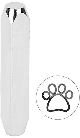 Metall-Stempel-Stanzwerkzeug, Metall-Stempel-Set, Hohe Härte, Kohlenstoffstahl, Stanz-Set, Holz, Leder, Stahl, Stanzwerkzeuge, Lederhandwerksstempel für Schmuck, ((6) Pfote)