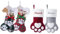 papasgix Weihnachtsstrumpf Personalisiert 40cm Hund Gestrickt Bestickte Nikolausstrumpf mit Namen Weihnachtssocken Kamin Hängenden Strumpf für Feiertags Familienparty Dekoration (2er Bunt Knochen)