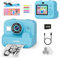 ASTGMI Kids Camera Instant Print,1080P HD Digital Camera for Boys with Print Paper & 32GB Card, Christmas Birthday Gifts Kids Toys for 3-12 Years Old Boys(Blue)