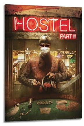 nzzmy Hostel – Teil III Poster, Vintage-Kunst, Raumdekoration, ästhetische Schlafzimmerdekoration, Leinwandposter für Schlafzimmer, 30 x 45 cm, Rahmenstil