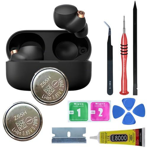 Batterie Z55H compatible avec WF-1000XM4 Bluetooth Series Z55H CP1254 avec kit d'outils de réparation