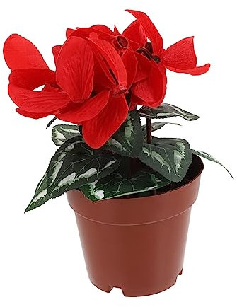 CAXUSD 3St Topfpflanze gefälschte Blumen künstliche weihnachtssternpflanze Mini- künstliche zimmerpflanzen kunstpflanze künstliche Pflanzen Wohnkultur simulierte Blumenverzierung rot