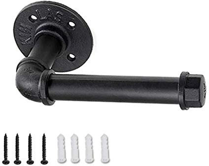 MKAK Einfache Vintage Style der Wand befestigte Toiletten-Halter Industrial Design Rohrständer Handtuchhalter Handtuchhalter