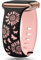 Yoohoo Bracelet Gravé Floral Compatible avec Bracelet Apple Watch 38mm 40mm 41mm 42mm (serie 10) pour Femmes, Bracelets de Tournesol, Bracelet Silicone pour iWatch Serie 10 9 8 7 6 5 4 3 2 1 SE
