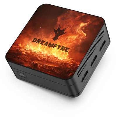DREAMFYRE Mini PC N100 12Go DDR5/512Go M.2 SSD, Mini Ordinateur Alder Lake N100 (jusqu'à 3.4GHz), Mini Ordinateur de Bureau, Tour PC 4K Triple Display,WiFi 5,Bluetooth 5.0 pour la Maison/Bureau/école