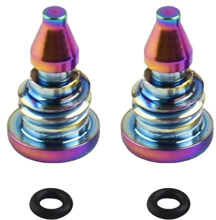 Aiyraa 2 Stück Schrauben Aus Titanlegierung Mit O-Ring, Titanlegierungsöllfüllschraube Für Magura MT2/MT4/MT5/MT7/MT8, Kompatibel Mit Magura EBT Fahrrad