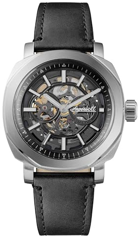 Ingersoll The Outrider Herren-Automatikuhr mit Lederarmband, 44 mm