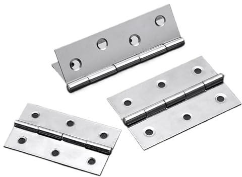 1-4 Zoll Universal Tür Scharniere Stecker Edelstahl Scharnier Fitting 1Pcs(3.5 inch,20Pcs)