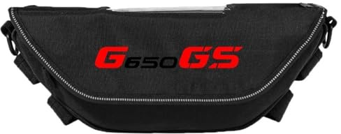 Tragbares Aufbewahrungs-Sattelpaket Motorrad-Werkzeugtaschen Für G650GS: Wasserdicht Und Staubdicht. Praktische Reise-Lenkertasche.(Schwarz5)