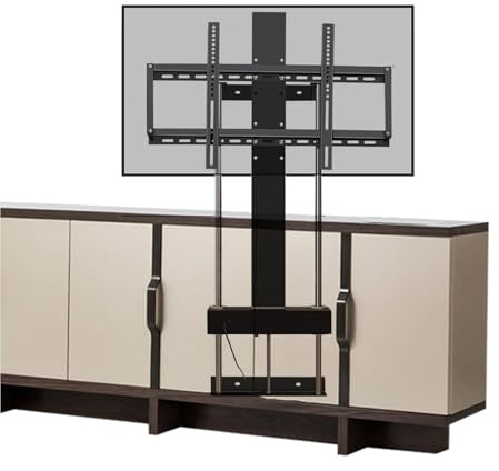 Motorized Tv Mount - LCD TV Floor Bracket, Electric TV Lift With Remote Control, Height Adjustable Auto Lifting TV Stand, For 37 To 75 TVs Up To 75 Kg/165 Lbs(950-1750mm)