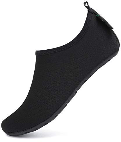SAGUARO Agua Calcetines Hombre Escarpines Mujer Calzado de Agua para Playa o Piscinas Deportes Acuaticos,Negro,40/41