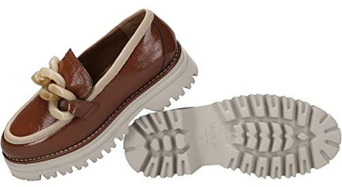 Maripe Slipper & Mokassin Tosca, Lack/Brush, Braun, Damen EU 42