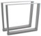 BITUXX® Tischbeine Tischkufen Tischgestell Tischuntergestell Stahl Metall Eckig (70x72, Grau)