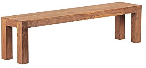 KADIMA DESIGN Akazie Massivholz Esszimmer Sitzbank Wood Bank 180 x 35 cm Esszimmerbank