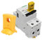 GAESHOW Circuit Breaker Lock, Miniature Circuit Breaker Lockout, Outward Pin Security Lock Off Device MCB Lockouts Safety Device for All Kinds of Small Circuit Breakers