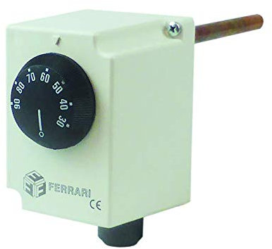 Termostato A Contatto Meccanico Con Bulbo A Immersione Incorporato, Omologato INAIL