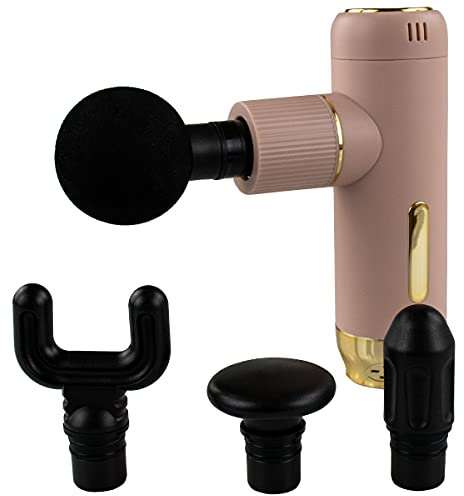Massage Gun Massagepistole 4 Modi bis 3000 U/min USB Akku 3 Aufsätze Relax Muskelmassagepistole für Nacken Schulter Rücken Handmassagegerät Muscle Massager Massagegun Massagegerät