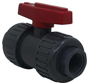 Valvola a sfera con bocchettone filettato pvc tubo rubinetto a sfera in plastica valvola piscina agricoltura