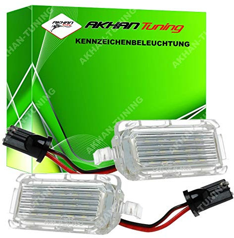 akhan KB17 - Fehlerfrei Kennzeichenbeleuchtung, Nummerschildbeleuchtung Xenon Weiß Kompatibel mit Mondeo IV, V, Ranger, S-Max (WA6), Tourneo, Transit Connect, Custom