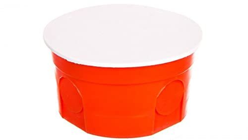 5901752632103 Unterputzdose 80 mm rot mit Deckel PO-80 0283-00/50 Stück/Elektro-plast Aufleger