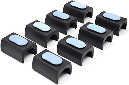 Design61 PTFE 8er Set Gleiter für Stühle Freischwinger Stuhlgleiter Ø 18-20 mm Möbelgleiter Klemmschalengleiter