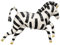 Folienballon Zebra 100x82cm Partyballons