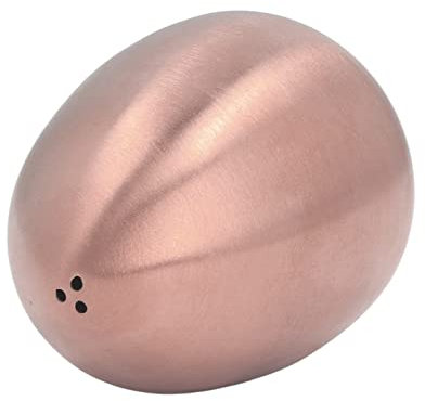 CHICIRIS Salz- und Pfefferstreuer, Edelstahl-Salzstreuer in Eiform, Gewürzspender mit 3 Löchern für die Küche zu Hause(Roségold)