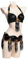 JRUIA Bauchtanz Kostümset Für Damen Professionelles Karnevals BH Und Gürtel Set Mit Perlenquaste Sexy Bauchtanz Kostüm Karneval BH Gürtel (2Stk),Schwarz,one Size
