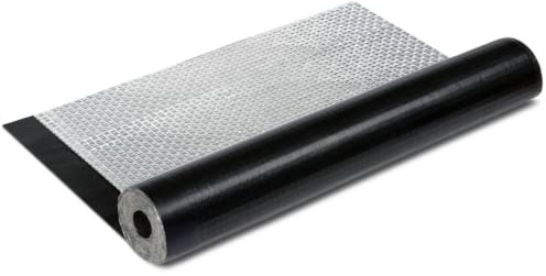 DSTOCK60 - Rouleau 1 Mètre de chape bitume aluminium paxalu – Largeur 1 m – Couvre 1m² - Découpe au mètre - Etanchéité souple pour toiture, cabane, niche... (0.5 mètre)
