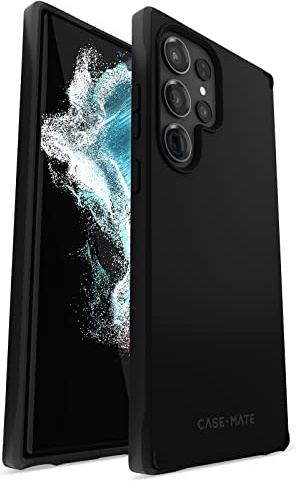 Case-Mate Samsung Galaxy S23 Ultra Case [6.8] [12ft Drop Protection] [Wireless Charging] Tough Black Phone Case for Samsung Galaxy S23 Ultra - Anti-Scratch Tech, Shockproof Materials, Slim Fit