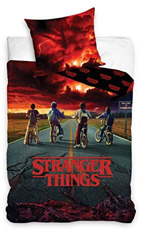 Stranger Things Bettwäsche STR225020-4 ,135x200 cm + 80x80 cm