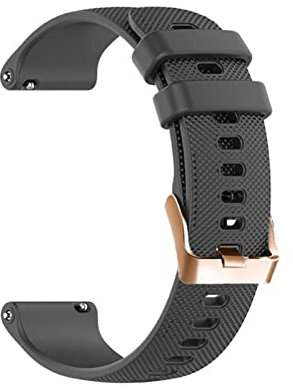VEVEL Bracelet de montre de rechange en silicone 20 mm, bracelet de sport, bracelet de montre connectée pour Polar Ignite, Polar Unite, Polar Ignite 2, For Polar Ignite 2, Agate