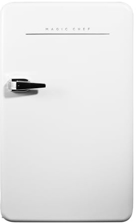 17.5 in. 3.2 cu.ft. Retro Mini Refrigerator in White, without Freezer