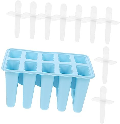 PRETYZOOM 10 Molde De Hielo Placas De Succión Para Bebé Helado De Silicona Pastel De Silicona Moldes Para Paletas Molde De Para Paletas Congelador Niño Yogur Gel De Sílice