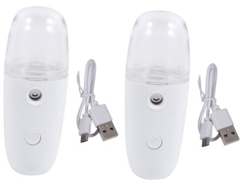 Didiseaon Pulverizador De Nanómetros 2 Juegos De Aparatos Hidratantes En Aerosol Botella De Plástico Con Pulverizador De Viaje Poros Rociador Facial